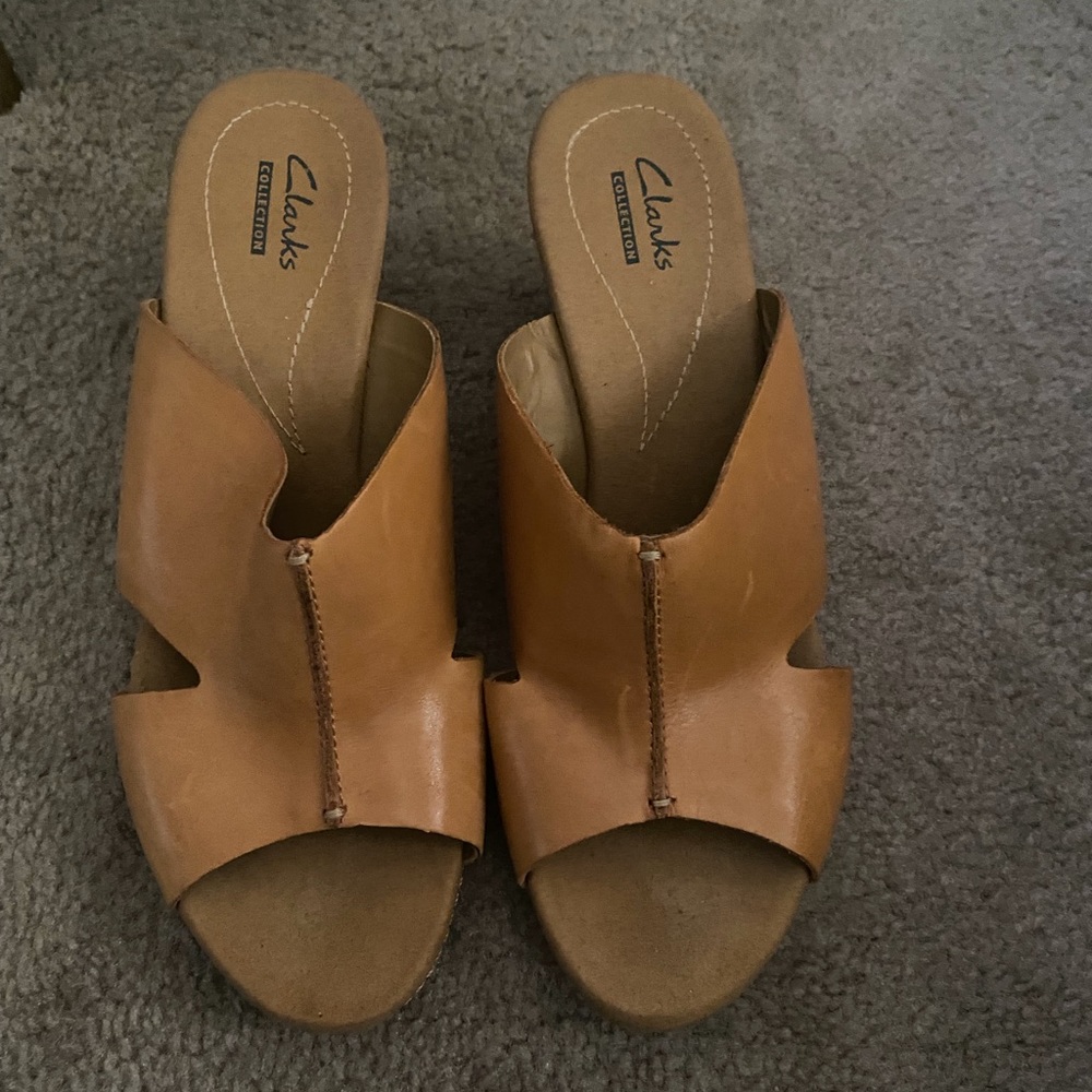 Clarks Wedge Sandals
